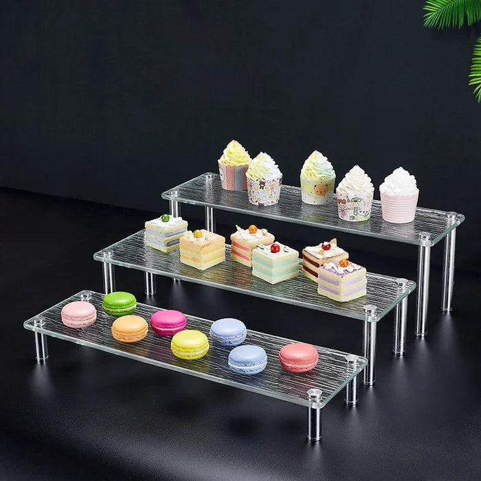 Elegant 3-Tier Acrylic Dessert Display Stand for Celebrations and Gatherings