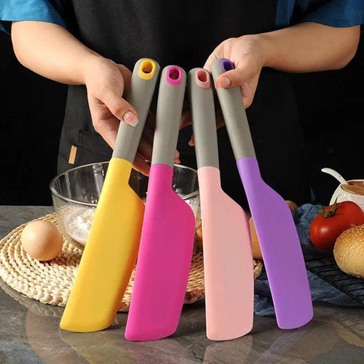 Vibrant Silicone Baking Scraper Set - Essential Tool for Accurate Baking