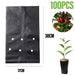 100 Eco-Friendly PE Planting Bags for Optimal Plant Growth - Ideal Nursery Solution for All Gardeners