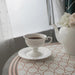 Elegant French Medieval Bone China Tea Cup and Saucer Set