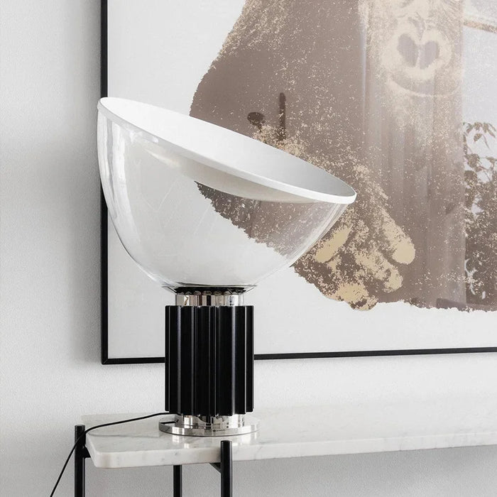 Illuminated Elegance: Italian Designer Radar Glass Table Lamp for Homes and Hospitality