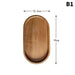 Japanese-Inspired Solid Wood Round Dessert Serving Plate - Ideal for Snacks & Dried Fruits