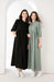 Breezy 3/4 Sleeve Cotton Maxi Dress | Comfortable Summer Gauze Dress with Inner Lining