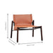 Designer Light Luxury Saddle Leather Lounge Chair