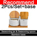 Chic European Ceramic Spice Storage Set with Salt Box & Condiment Organizer