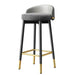 Sleek Scandinavian Leather Gaming and Vanity Stool - Trendy Seating for Modern Interiors