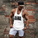 Men's Sleeveless Cotton Tank Top for Bodybuilding and Fitness - Muscle Stringer Vest