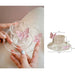 Charming Pink Bow Glass Cup and Saucer Set - 150ml Kids' Drinkware Gift