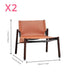 Designer Light Luxury Saddle Leather Lounge Chair