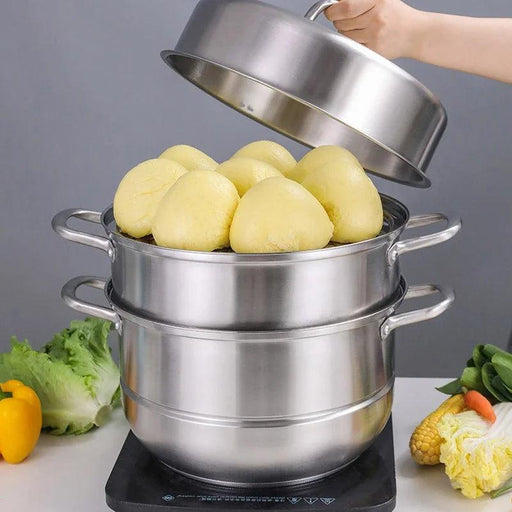 304 Stainless Steel Multi-Functional Steamer with Thickened Design