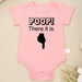 "Poop There It Is!" Funny Cotton Infant Romper - Unisex Baby Onesie