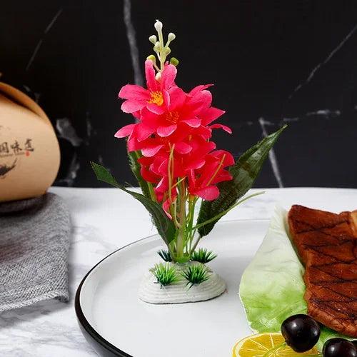 Elegant Floral Seafood Sushi Serving Tray - Enhance Your Dining Experience