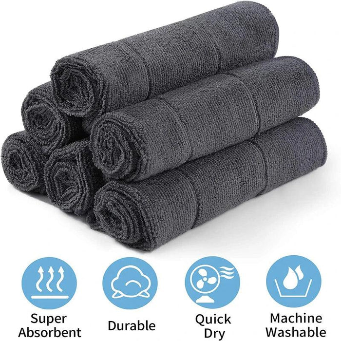 Homaxy Ultra-Soft 6-Pack Microfiber Cleaning Towels - Multi-Purpose Kitchen Essentials