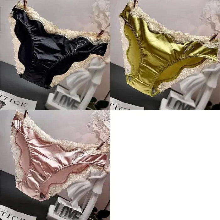 Set of 3 pcs - Seamless lace women's panties