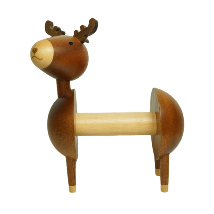 Creative Solid Wood Fawn Tissue Holder for Stylish Home Decor