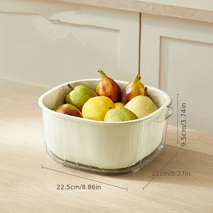 Culinary Excellence Set: Advanced Drain Basket and Versatile Vegetable Basin for Effortless Cooking