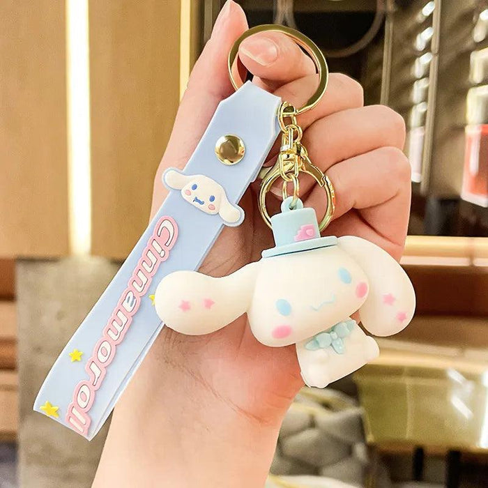 Cinnamoroll Character Keychain - Whimsical Bag and Key Charm for a Playful Touch