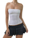 Y2K White Corset Bustier Top: Elevate Your Style