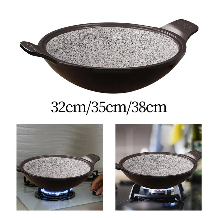 Versatile Korean Stone Pot for Ramen, Soups, Stews, and Kimchi Rice Cooking