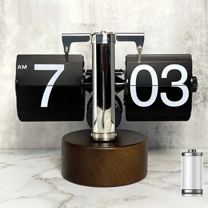 High-Tech Automatic Flipping Clock for Stylish Home Decor - Includes Battery Gift