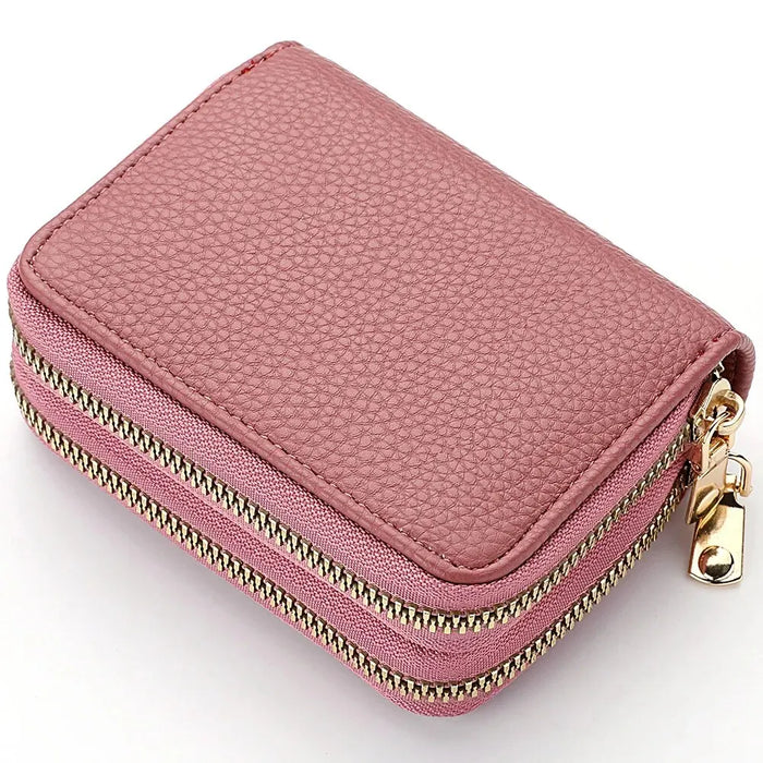 Lychee Patterned Zip Around Wallet - Elegant and Spacious