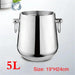 Elegant Stainless Steel Deer Head Beverage Chiller - Premium Ice Bucket