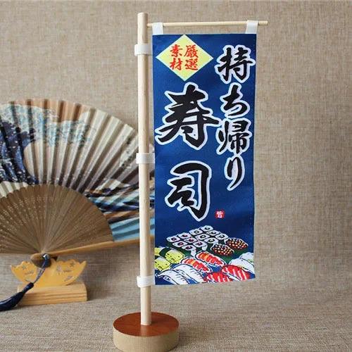 Japanese Sushi Bar Decorative Mini Knife Flags - Premium Quality Waterproof Signage for Authentic Restaurant Ambiance