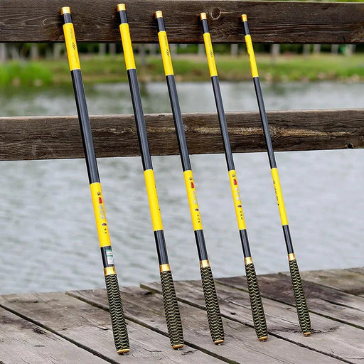 Premium Carbon Fiber Telescopic Fishing Rod for Freshwater Adventures - Adjustable Lengths from 2.7 to 7.2 Meters