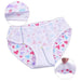 Adorable 12-Pack Cartoon Cotton Briefs for Little Girls - Comfy Underwear for Ages 1-12