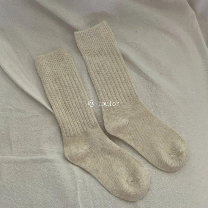 Luxurious Women's Wool Cashmere Thermal Crew Socks for Ultimate Comfort