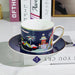 Vintage Elegance Couple's Ceramic Cup and Saucer Set - Perfect for Home and Office Enjoyment