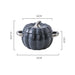 Festive Pumpkin-Shaped Ceramic Soup Pot and Dessert Bowl with Lid - Stylish Kitchen Essential