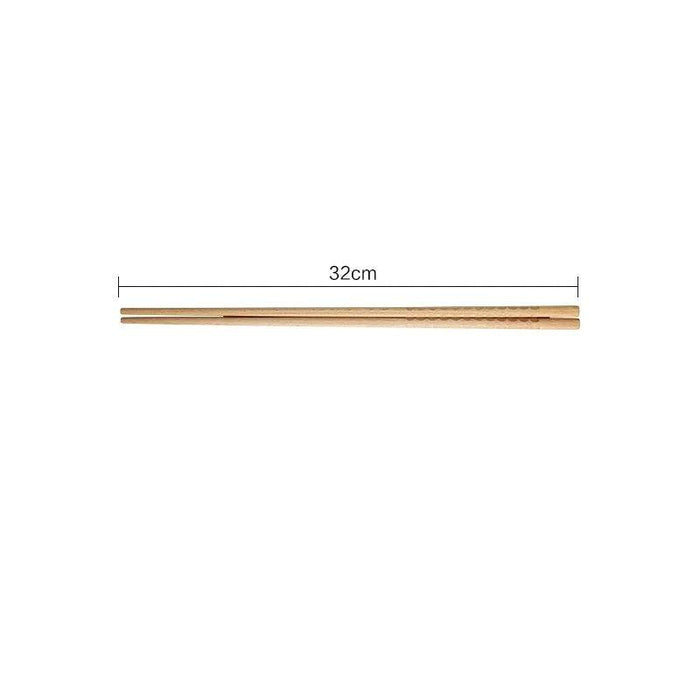 Elegant Beech Wood Extra-Long Chopsticks: Essential Utensils for Gourmet Dining