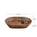 Elegant Imitation Rattan Serving Tray for Upscale Snacking and Tea Presentation