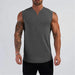 Men's V Neck Cotton Muscle Tank Top - Sleeveless Gym Wear for Bodybuilding and Fitness