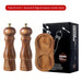 Elegant Acacia Wood Spice Grinders - Enhance Your Kitchen Aesthetics