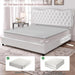 Elegant Linen Upholstered Bed Frame with Ample Storage Drawers