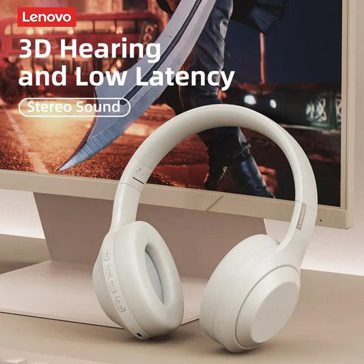 Lenovo TH10 Wireless ANC Stereo Headphones with Powerful Bass and Sweat-Resistant Design