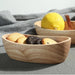 Large Japanese Wooden Nautical Bowl for Salad and Fruit - Elegant Heat-Resistant Tableware