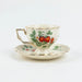 Elegant Bone China Tea and Coffee Set with Intricate Gold Floral Design - Includes Teapot and Cups