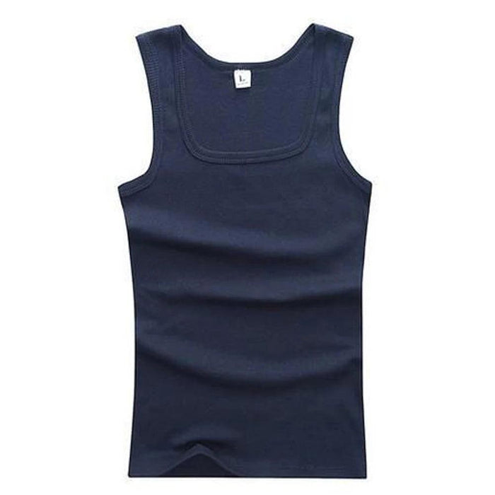 Men's Large Cotton Sleeveless Gym Tank Tops - Bodybuilding Muscle Vests for Fitness