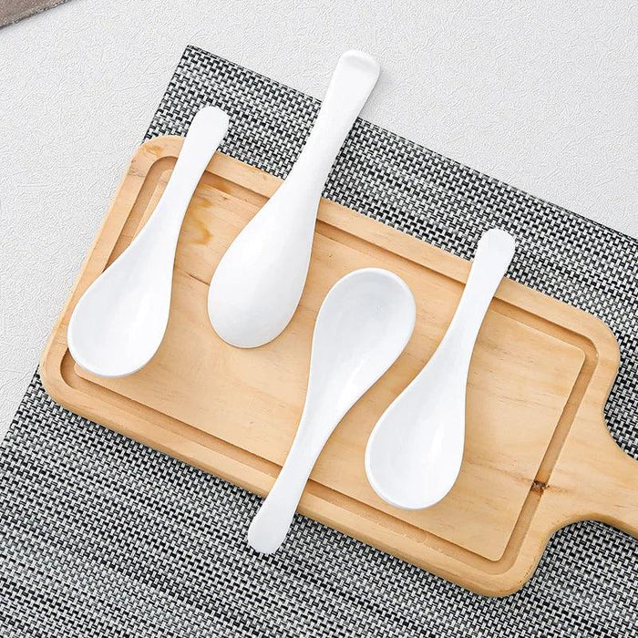 Elegant Japanese Soup Spoon for Ramen, Wonton, and Dumplings - Premium Kitchen Cutlery