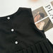 Elegant White Blouse and Chic Black Pleated Skirt for Little Girls