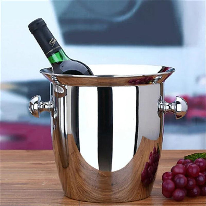 Luxury Stainless Steel Wine Chilling and Cooling Ensemble for Premium Hospitality Venues