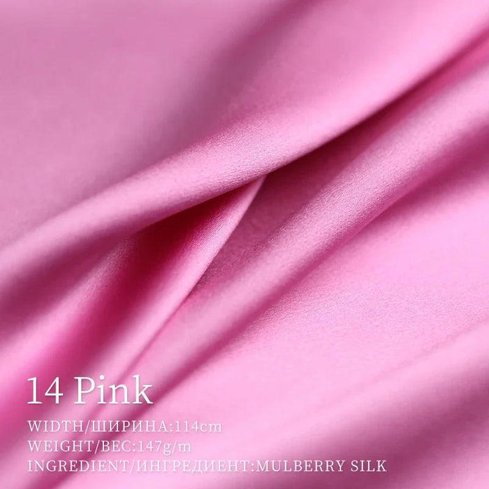 Opulent Red Raspberry 30 Momme Heavy Satin Silk Fabric for Sophisticated Dressmaking and Couture Creations