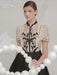 Floral Embroidery Lace Top and Pleated Skirt Set