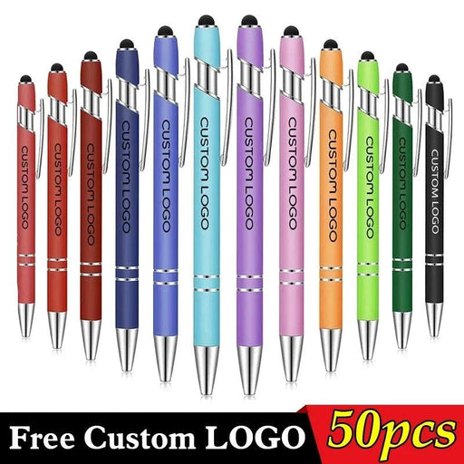 Customizable Metal Ballpoint Pens Set of 50 with Engraving