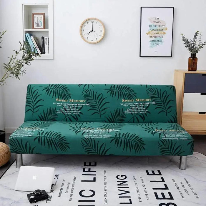 Svetanya Stretch Universal Futon Sofa Cover with No Armrests in Stylish Prints