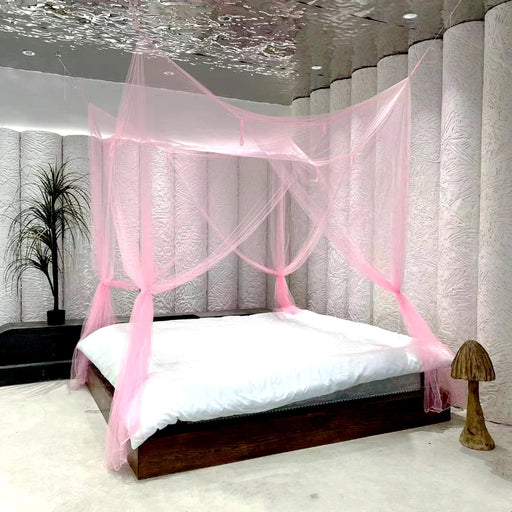 European Style Oversized Four-Door Mosquito Net with Accessories