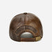 Genuine Cowhide Leather Baseball Cap with Ear Flaps - Men's Stylish Winter Hat for Ultimate Warmth